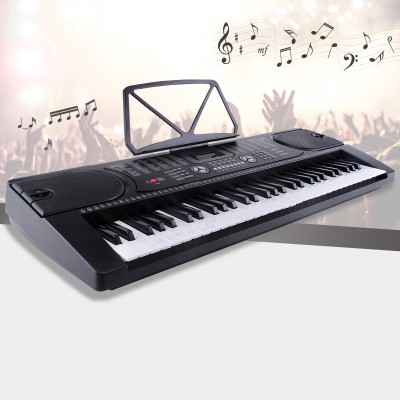 Uenjoy 61 Key Music Electronic Keyboard Electric Digital Piano Organ w/Power Supply /Microphone ,Black   